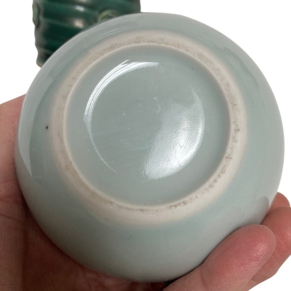 vases jars 4 small bud handmade red blue green ceramic 4" - Picture 8 of 16